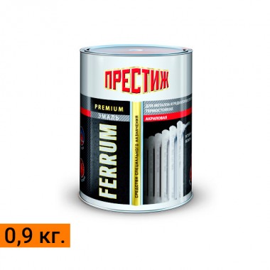 Эмаль акриловая термостойкая 0,9 кг ПРЕСТИЖ