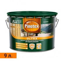 Высокоустойчивая декоративная пропитка для защиты древесины Pinotex Ultra 9 л.